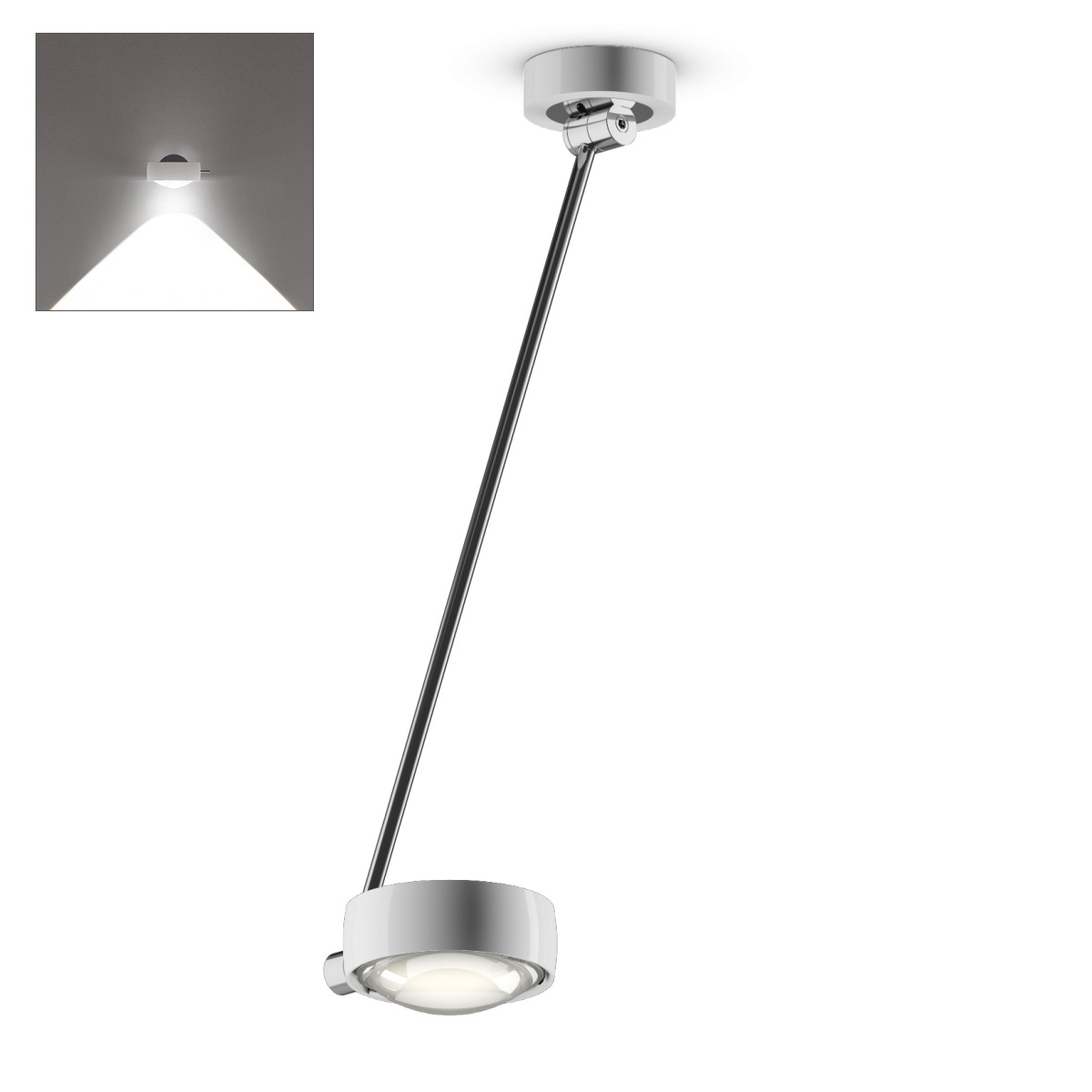 Sento C soffitto singolo up LED Deckenleuchte, 60 cm, 2700 K
