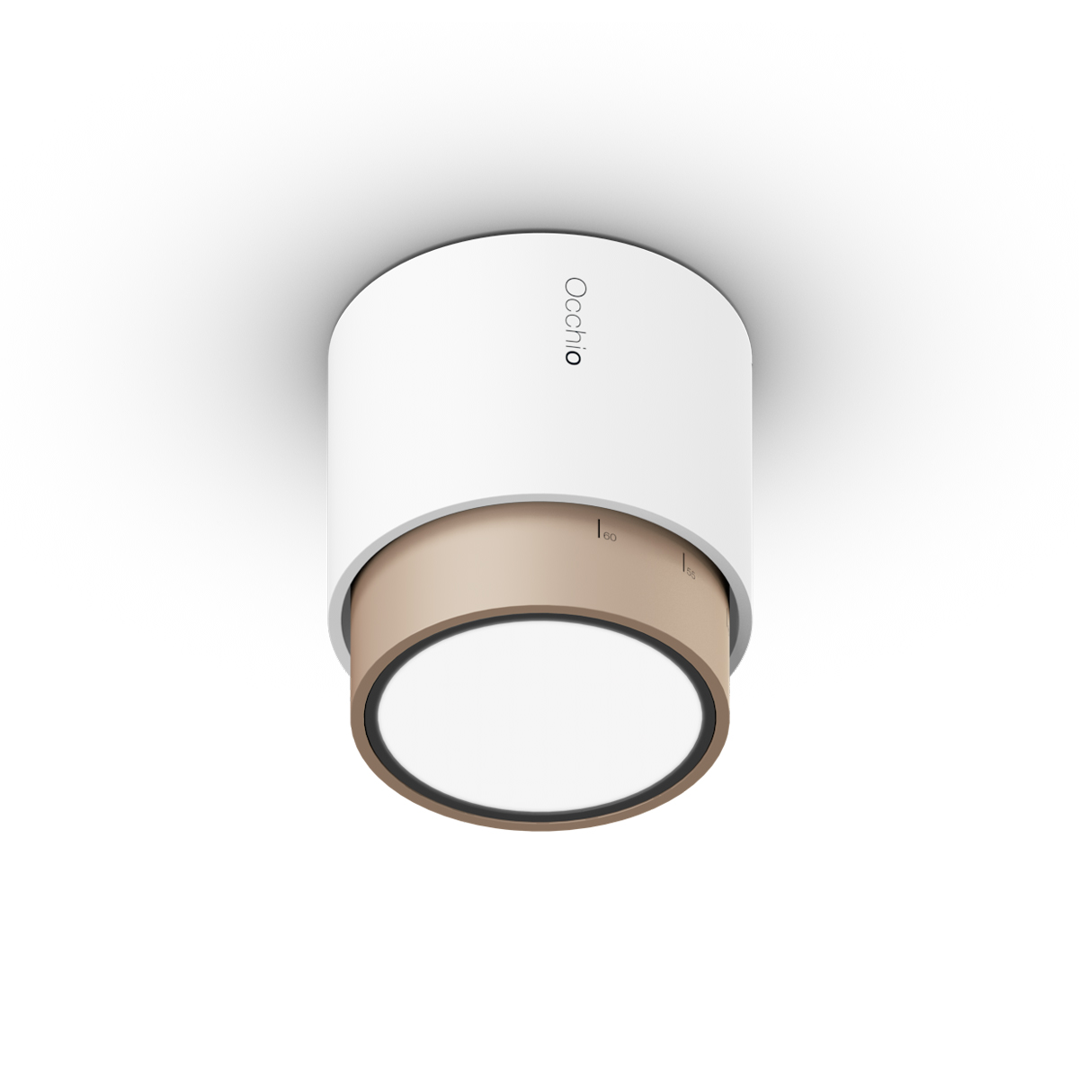 white matt, lens: gold matt