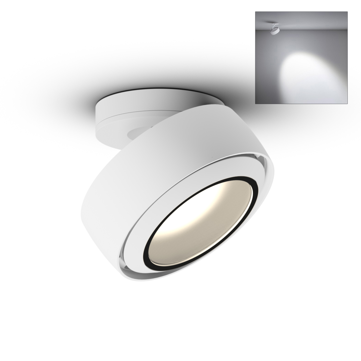 Più R alto Volt S40 Deckenstrahler, 2700 K