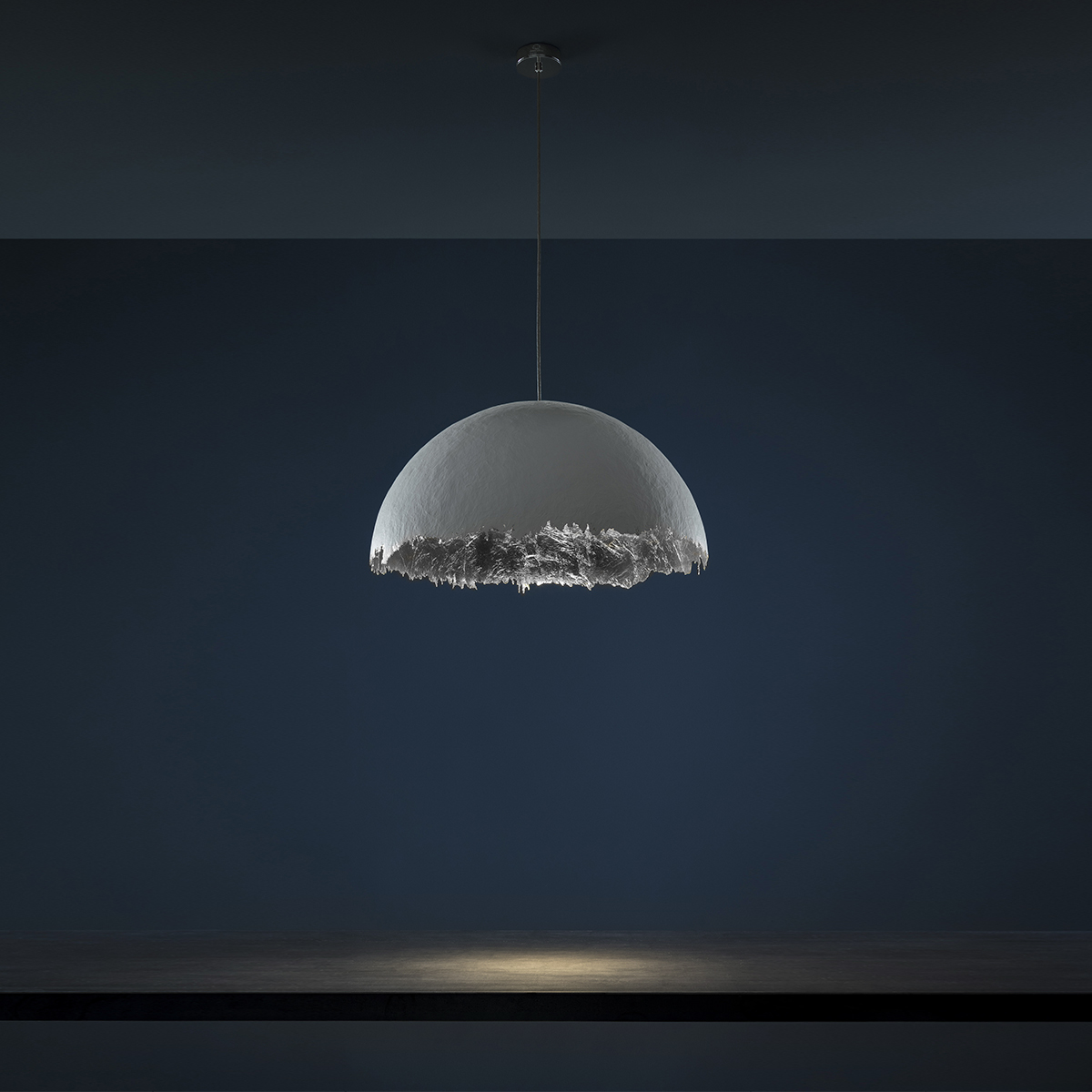 Ø: 40 cm, shade: white / silver