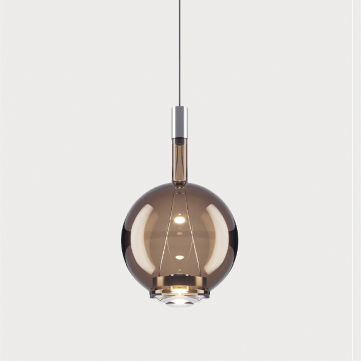 3000 K, glossy chrome / bronze