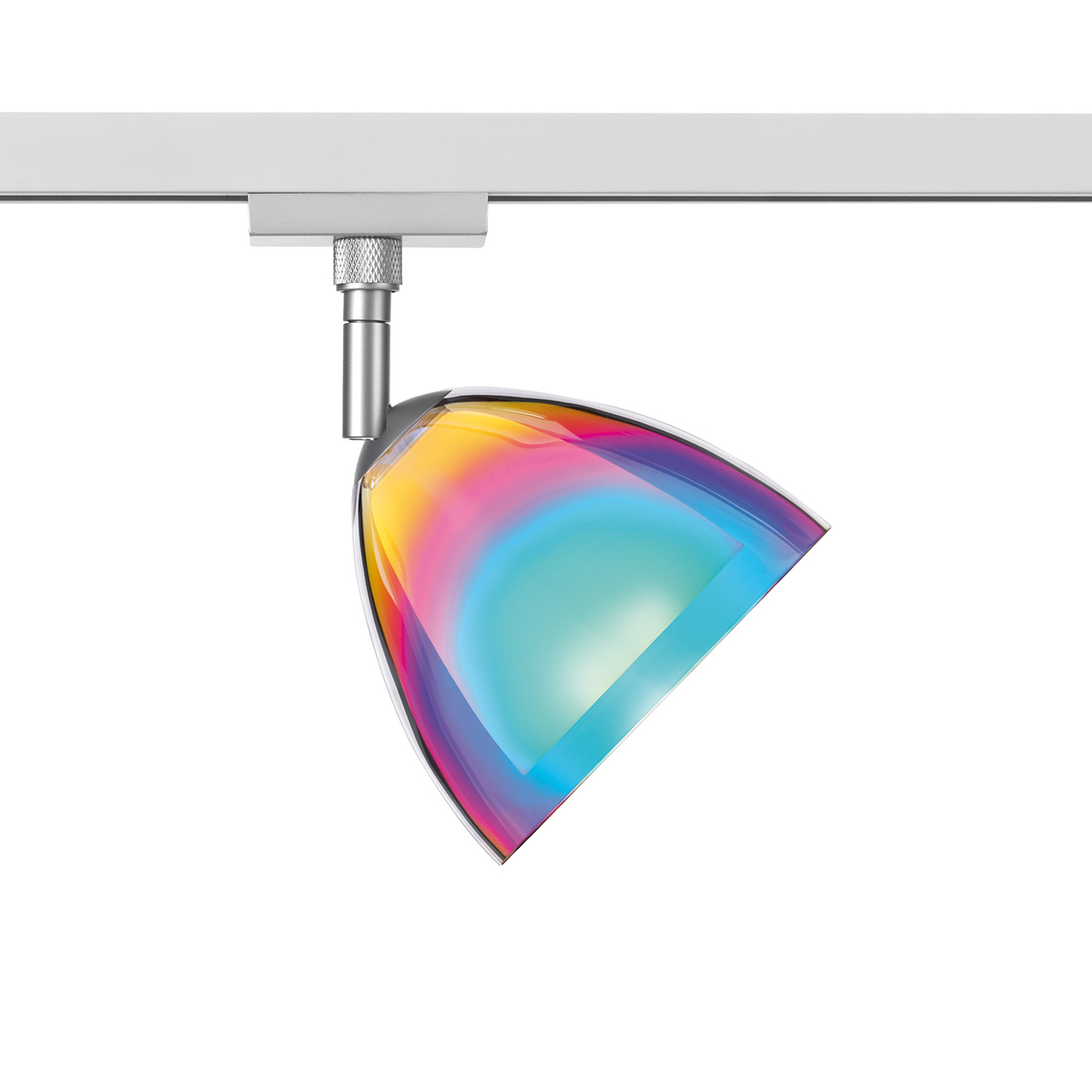 Glas: dichroitisch blau-magenta