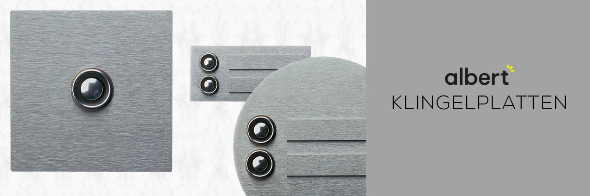 Kategoriebanner Marke Albert  Klingelplatten