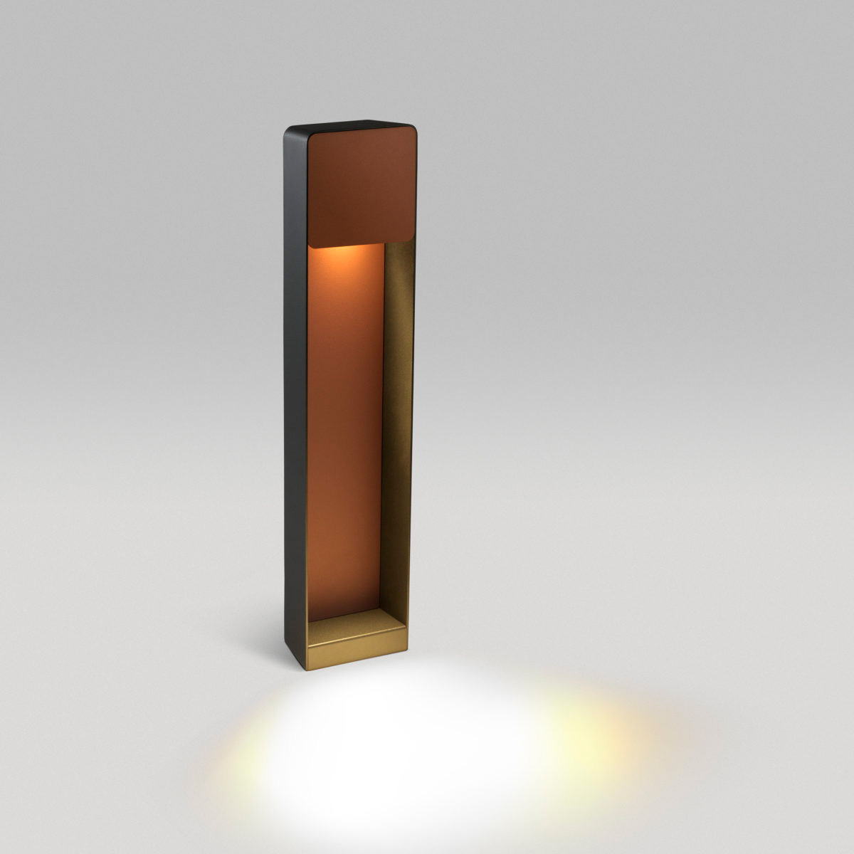 grafitgrau / rostbraun