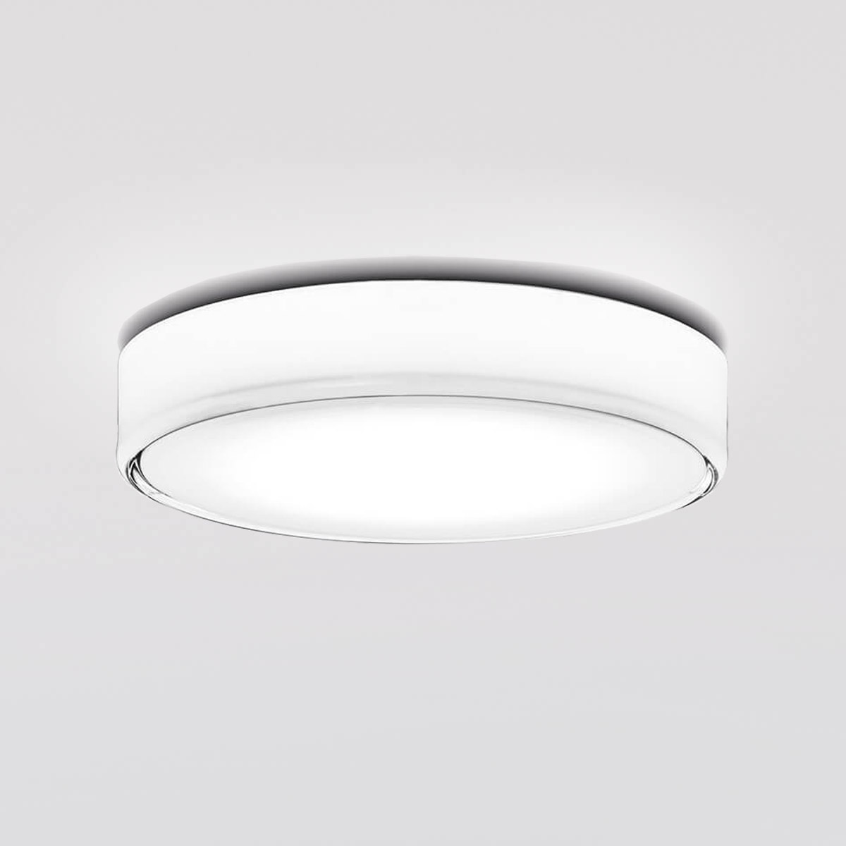 Ø: 41 cm, clear / white glass