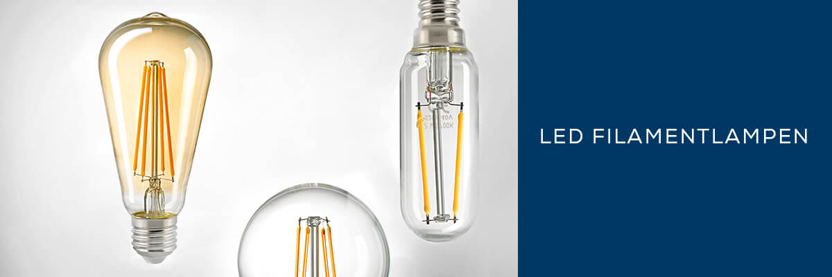 Kategoriebanner Leuchtmittel LED Filamentlampen