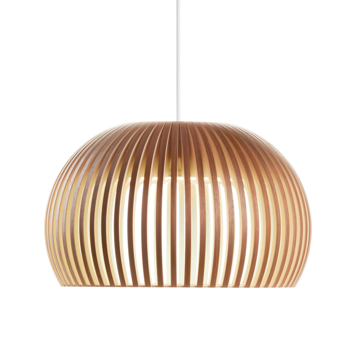 Walnut veneer, cable: white