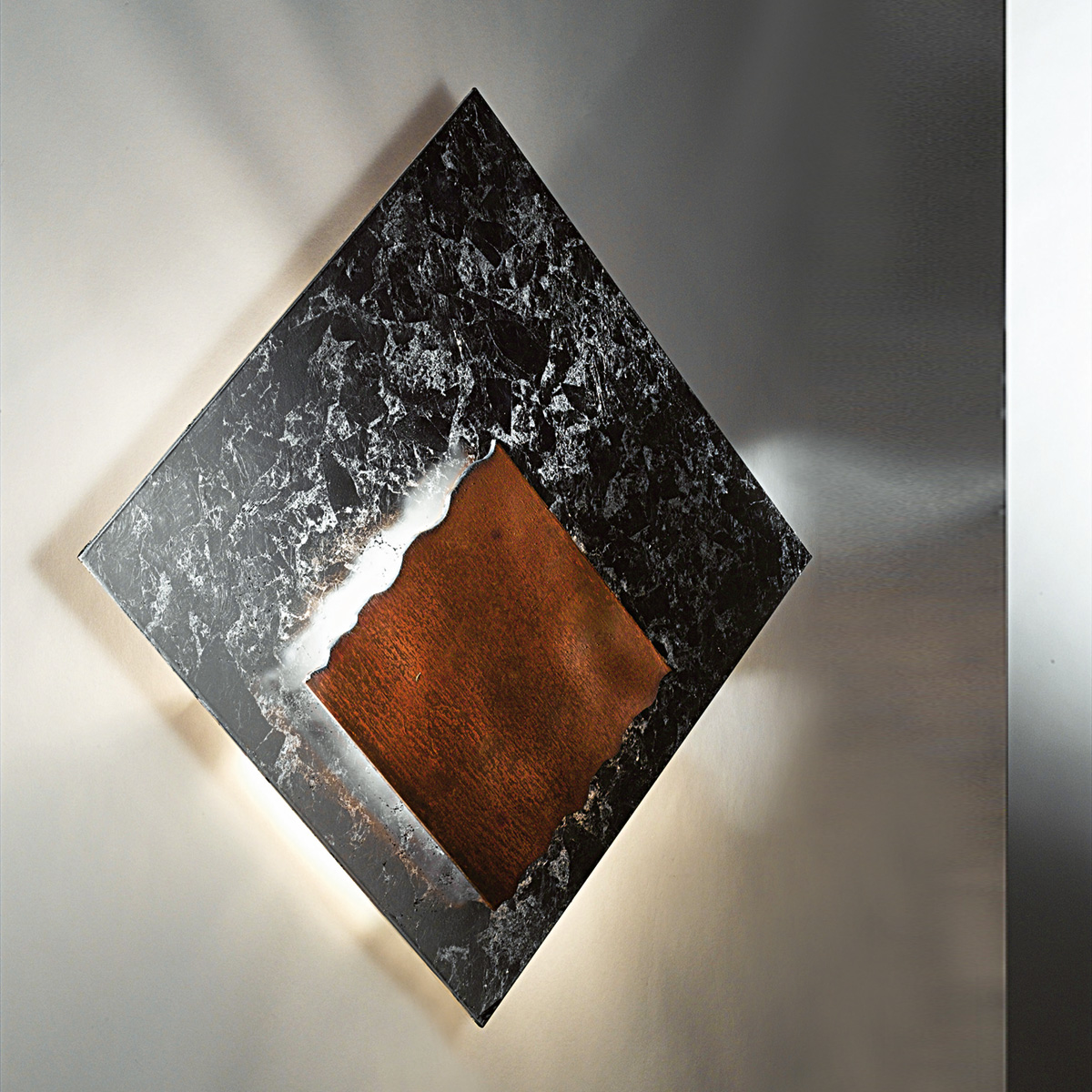 Piastra QG LED Wandleuchte, 70 x 70 cm