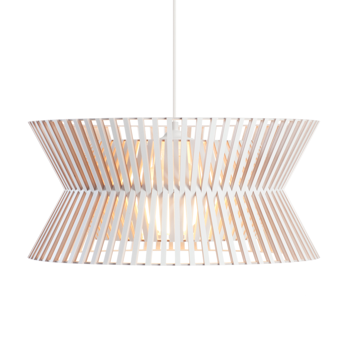 white laminated, cable: white