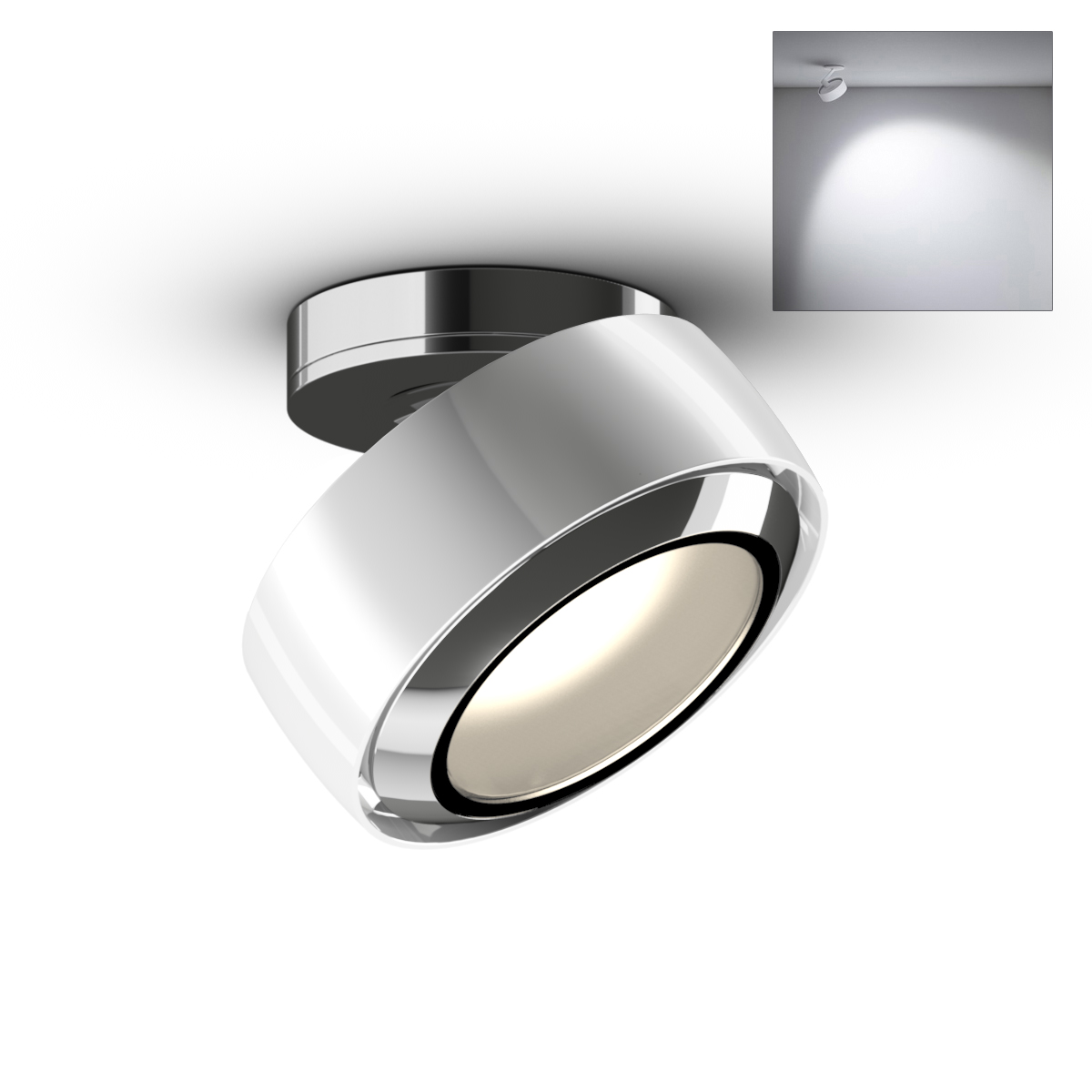 Più R alto Volt S80 Deckenstrahler, 3000 K