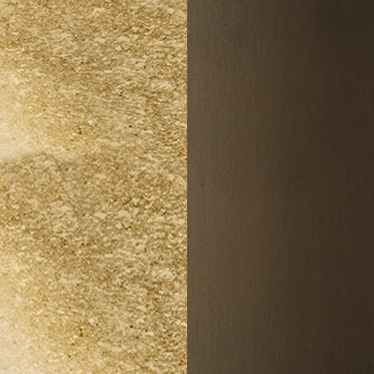 Gold powder-coated / brushed bronze